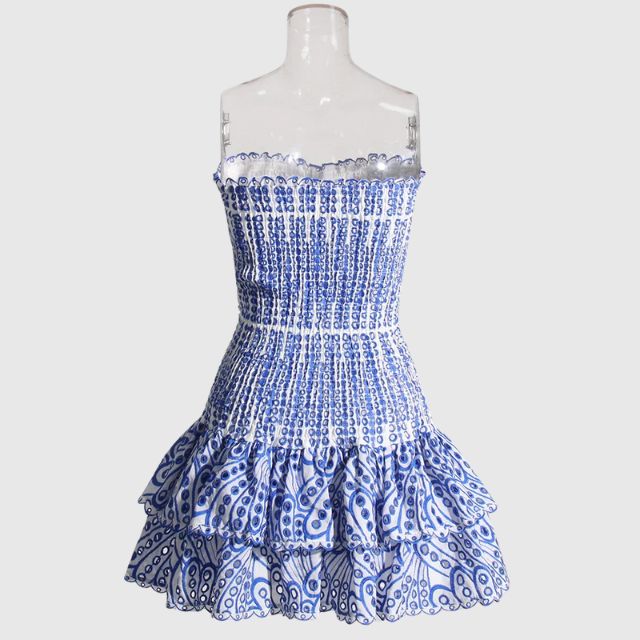 Dress Women - Mini Ruched Bandeau Dress