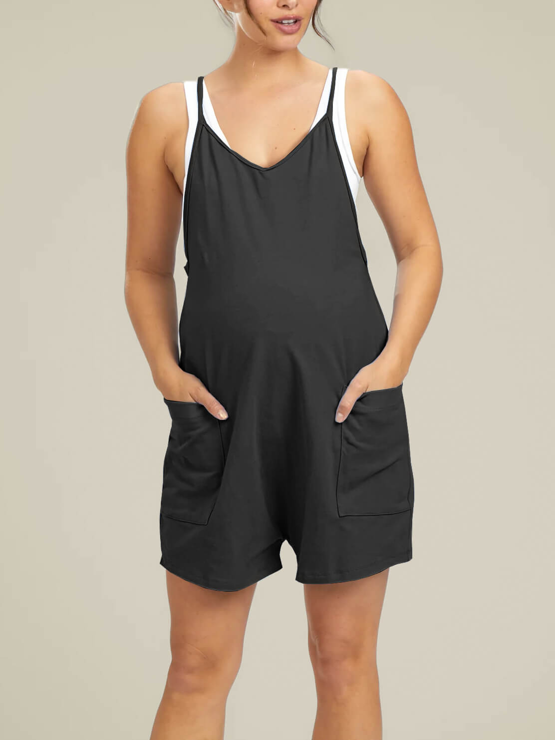 Playsuit Women - Oversized Relaxed Romper with Shorts