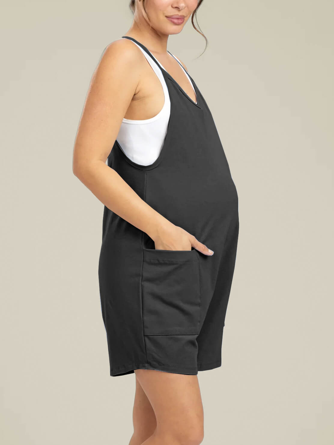 Playsuit Women - Oversized Relaxed Romper with Shorts