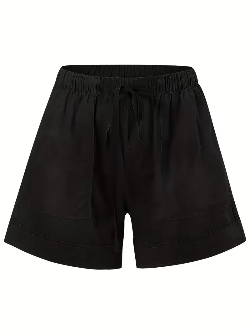 Trousers Women - Relaxed Summer Trousers with Elastic Waistband