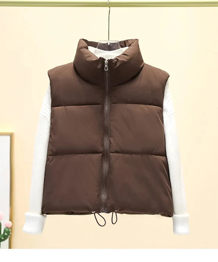 Gilet Women - Padded Gilet with Stand Collar