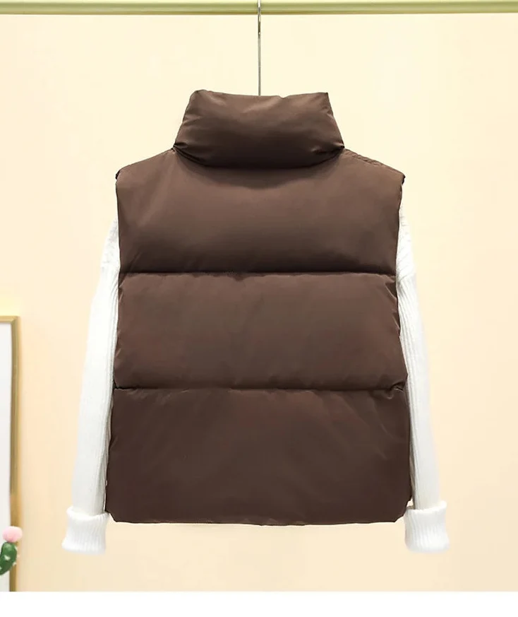 Gilet Women - Padded Gilet with Stand Collar