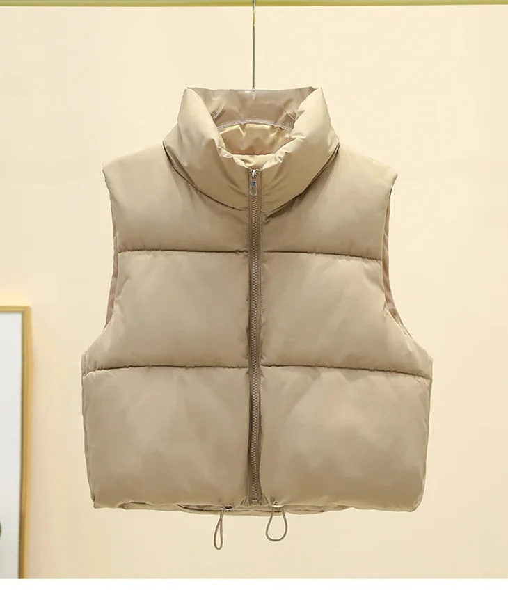 Gilet Women - Padded Gilet with Stand Collar