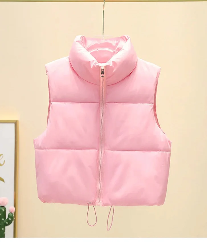Gilet Women - Padded Gilet with Stand Collar