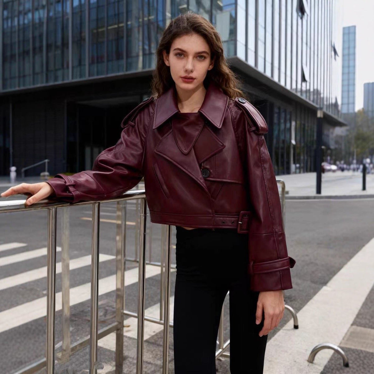 Coat Women - Cropped Trench Coat
