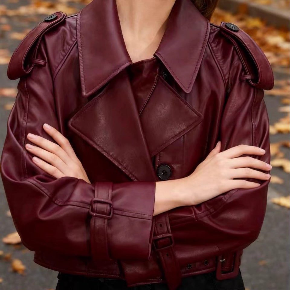 Coat Women - Cropped Trench Coat