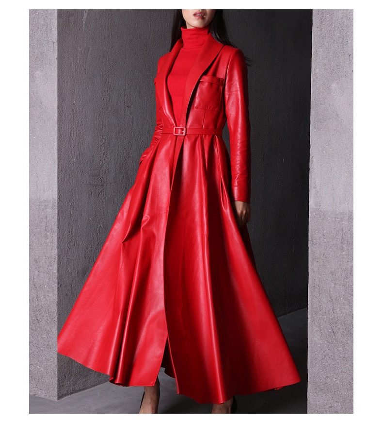 Trench Coat Women - Double-Breasted Belted Trench Coat