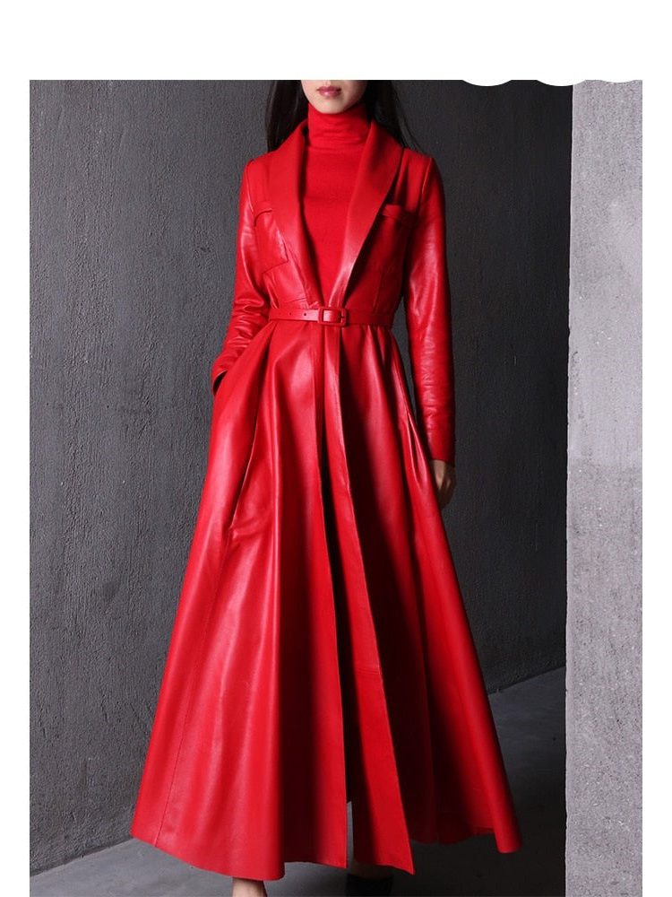 Trench Coat Women - Double-Breasted Belted Trench Coat