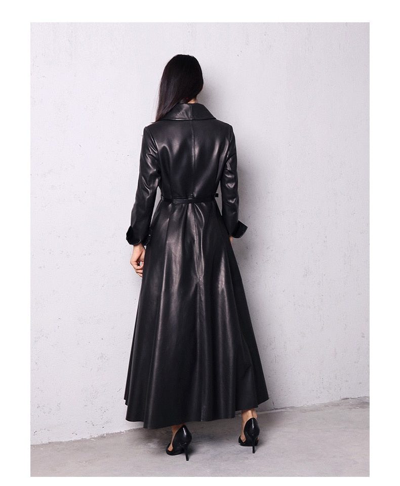 Trench Coat Women - Double-Breasted Belted Trench Coat