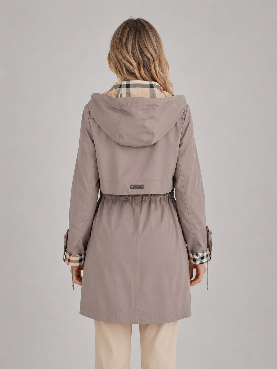 Coat Women - Zip-Front Lightweight Coat with Hood