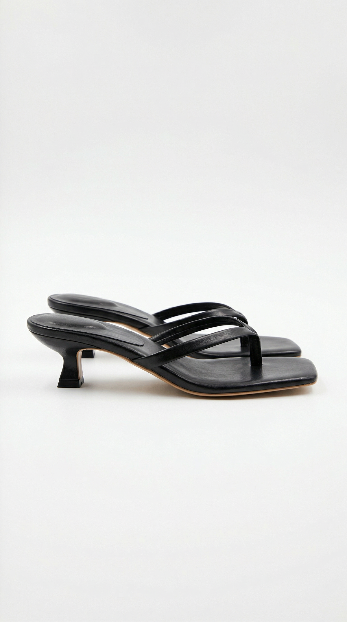 Sandals Women - Low Heel Toe Post Mule Sandals