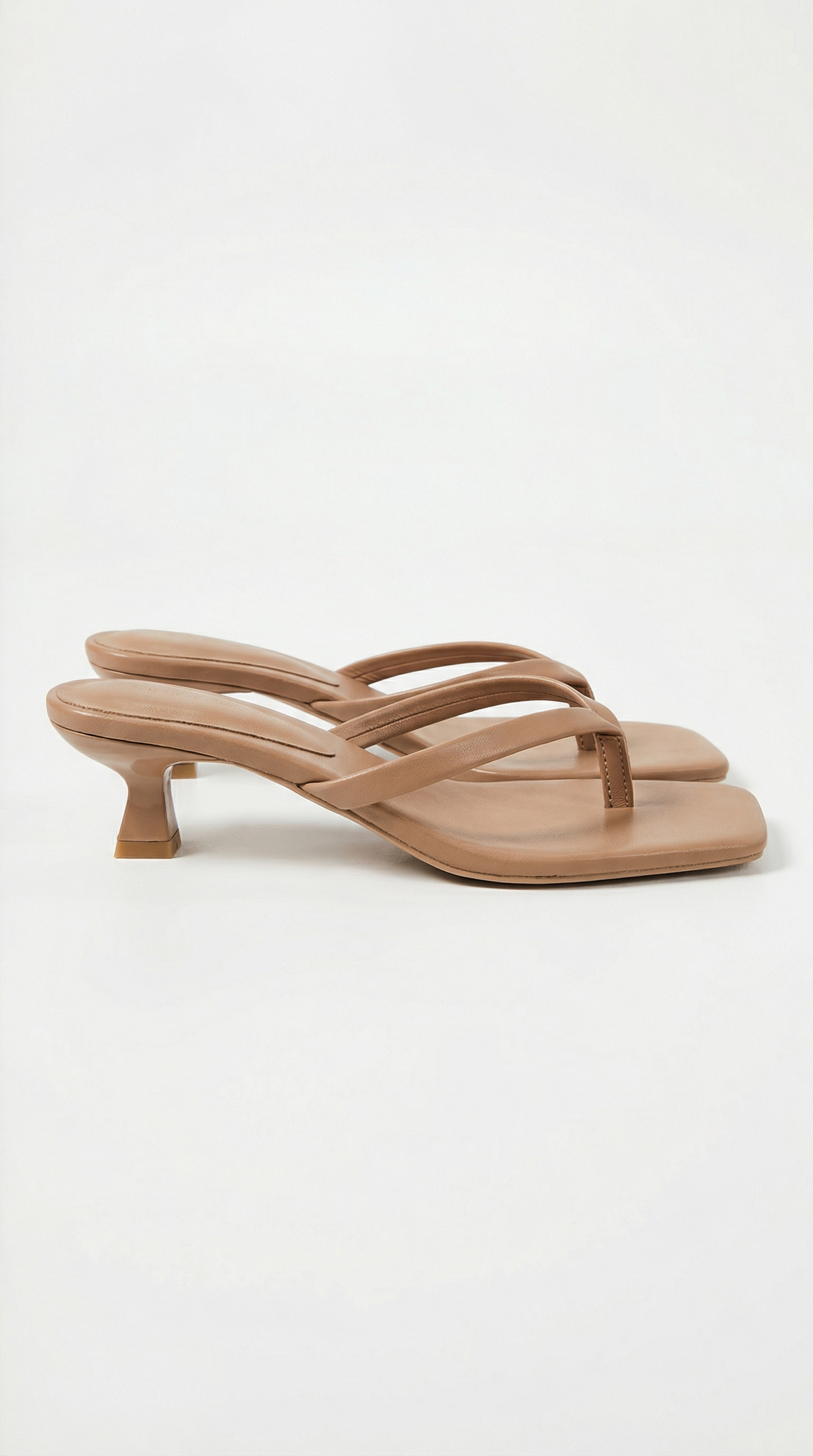 Sandals Women - Low Heel Toe Post Mule Sandals