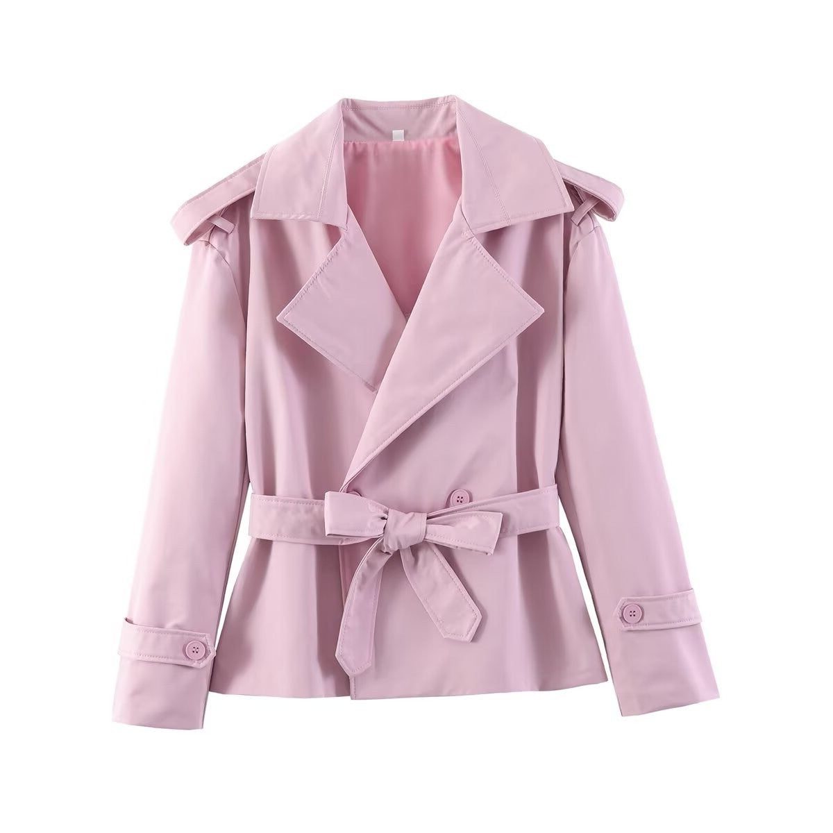 Trench Coat Women - Wrap Belted Trench Coat