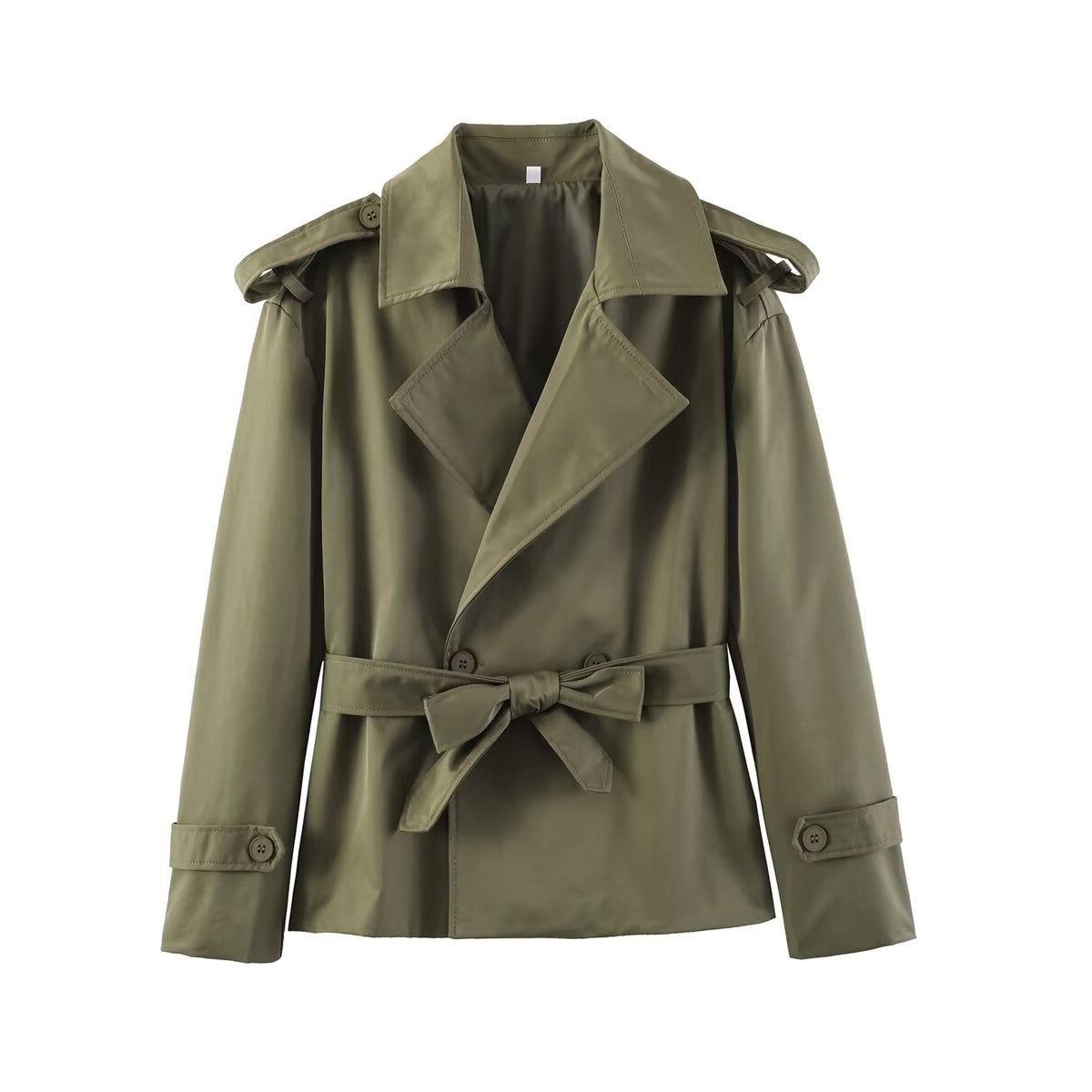 Trench Coat Women - Wrap Belted Trench Coat