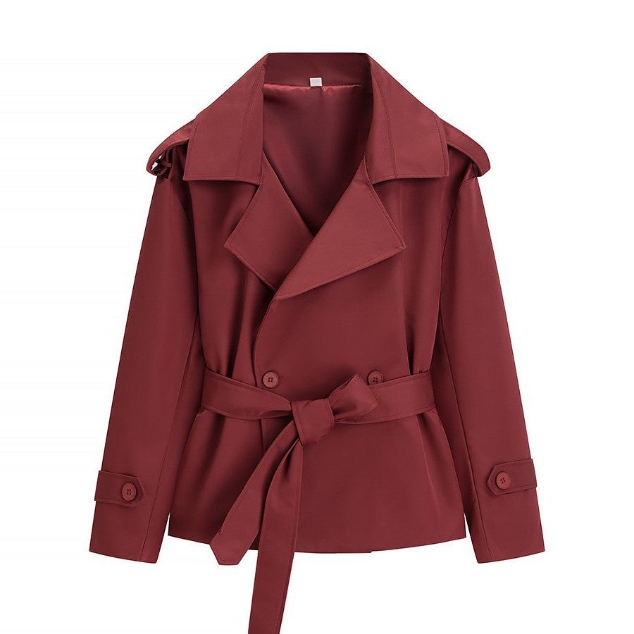 Trench Coat Women - Wrap Belted Trench Coat