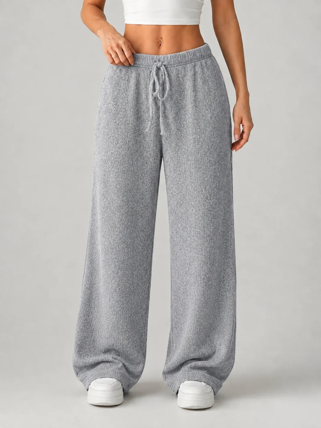 Trousers Women - Wide Leg Trousers with High Waist