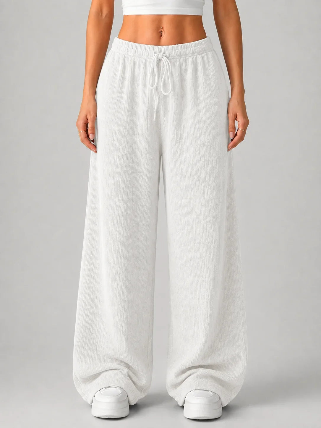 Trousers Women - Wide Leg Trousers with High Waist