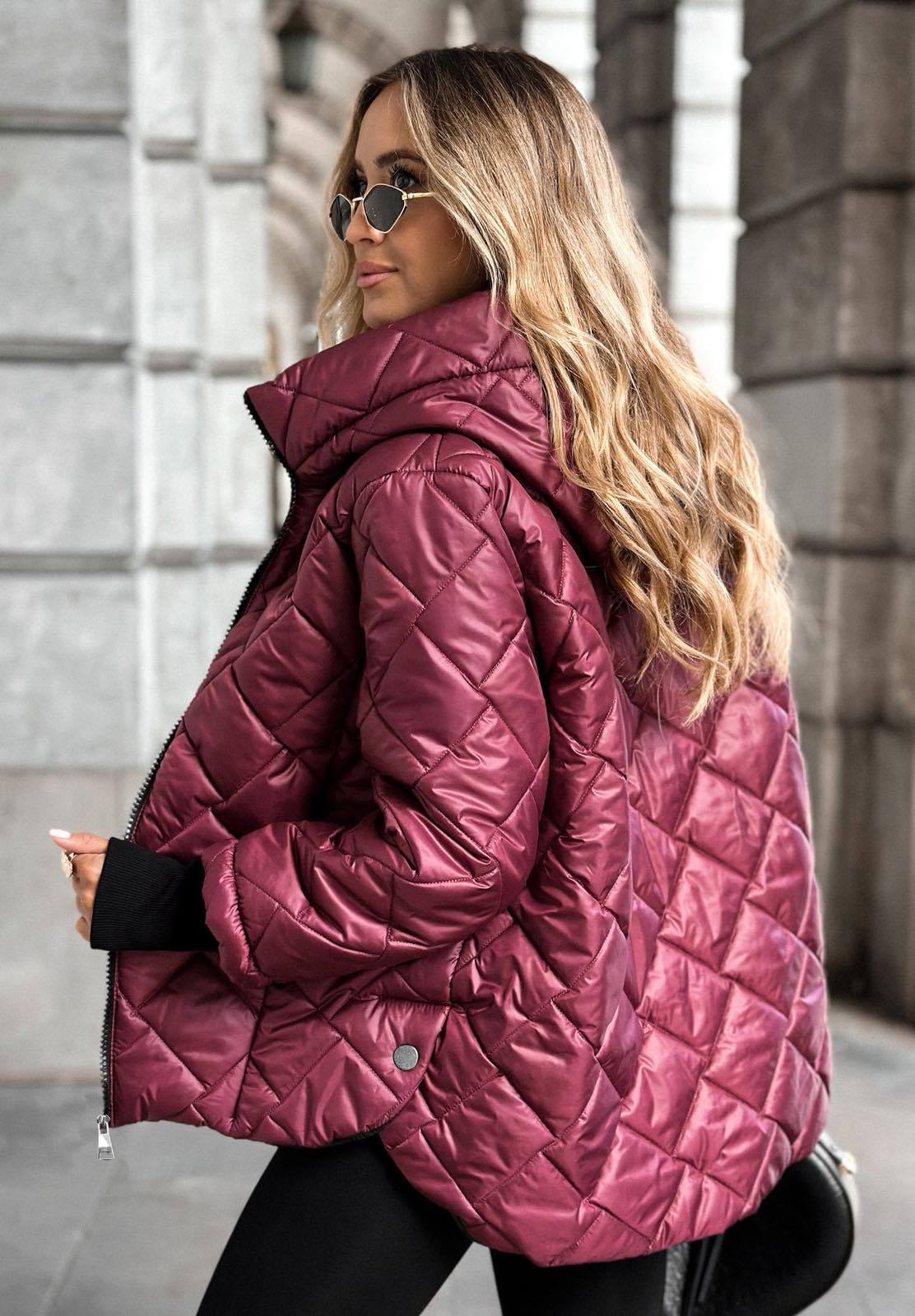 Jacket Women - Cropped Party Jacket with Feather Trim