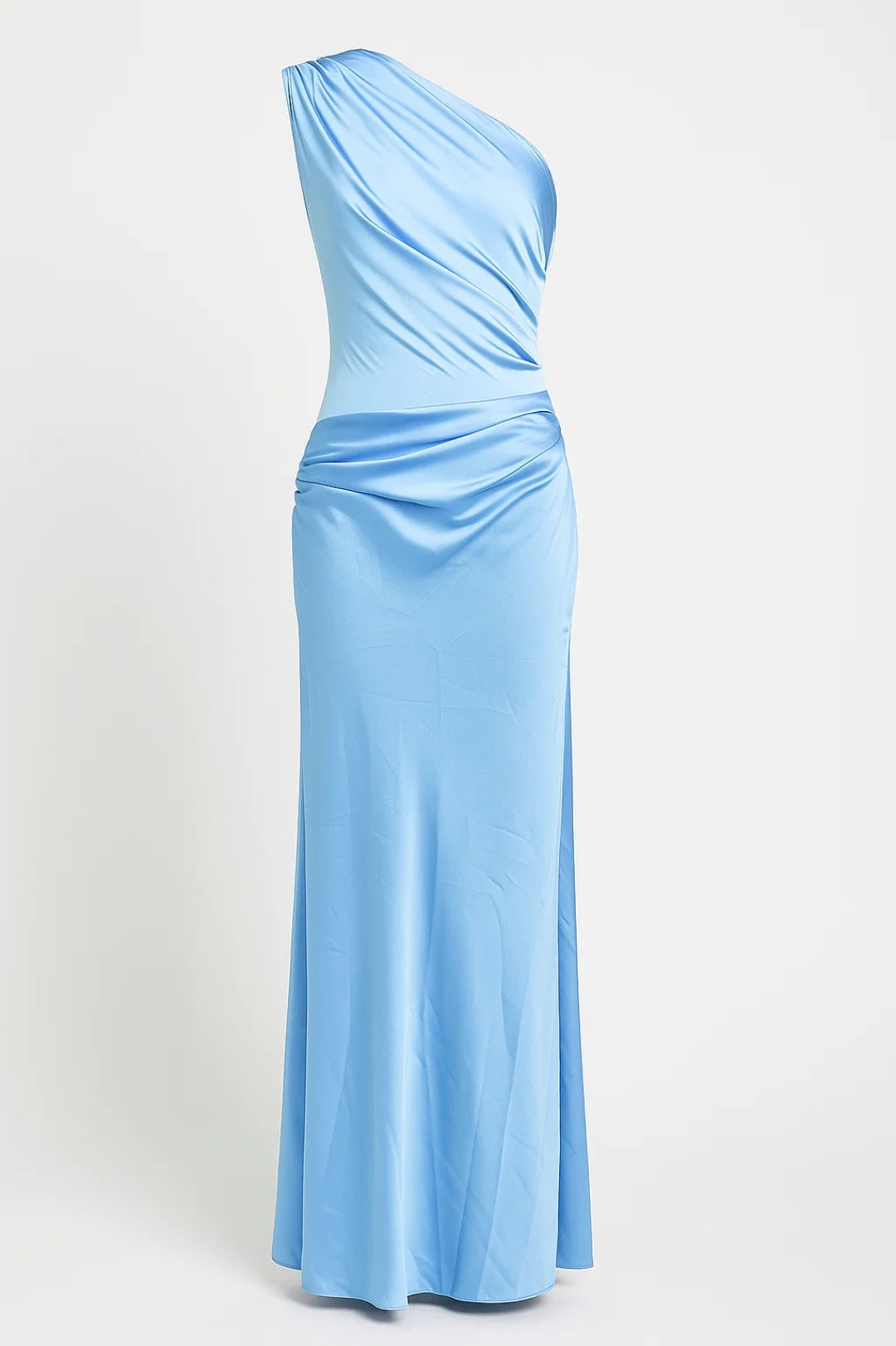 Dress Women - Maxi Form-Fit Evening Dress with One-Shoulder Neckline