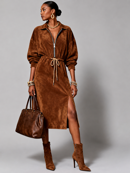 Dress Women - Midi Shirt Dress