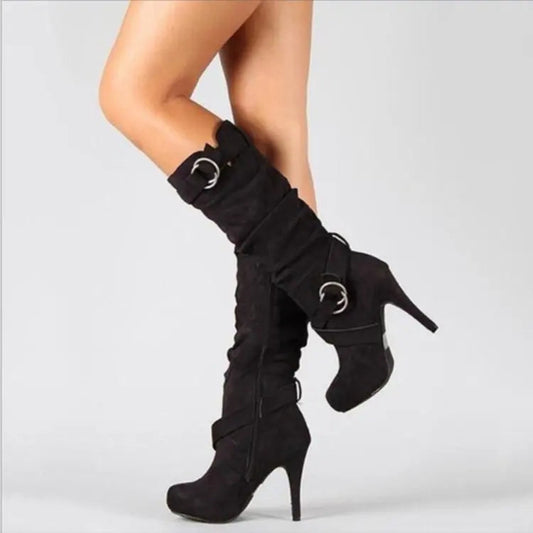 Knee High Boots Women - Knee High Boots with Platform Sole