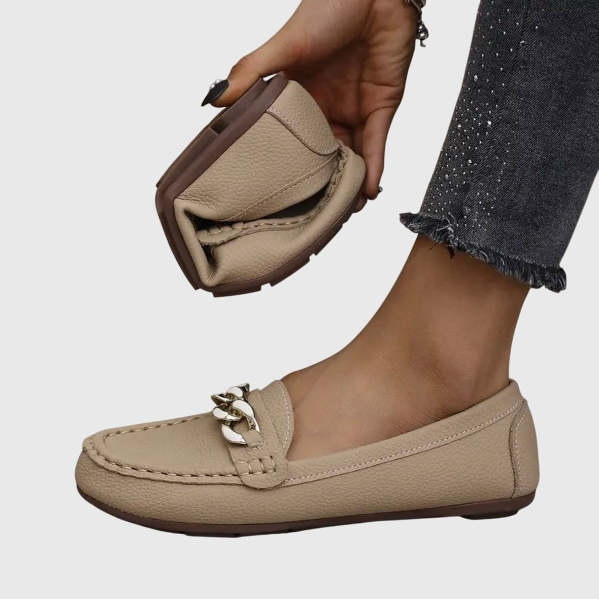 Moccasin Shoes Women - Cushioned Slip-On Loafers