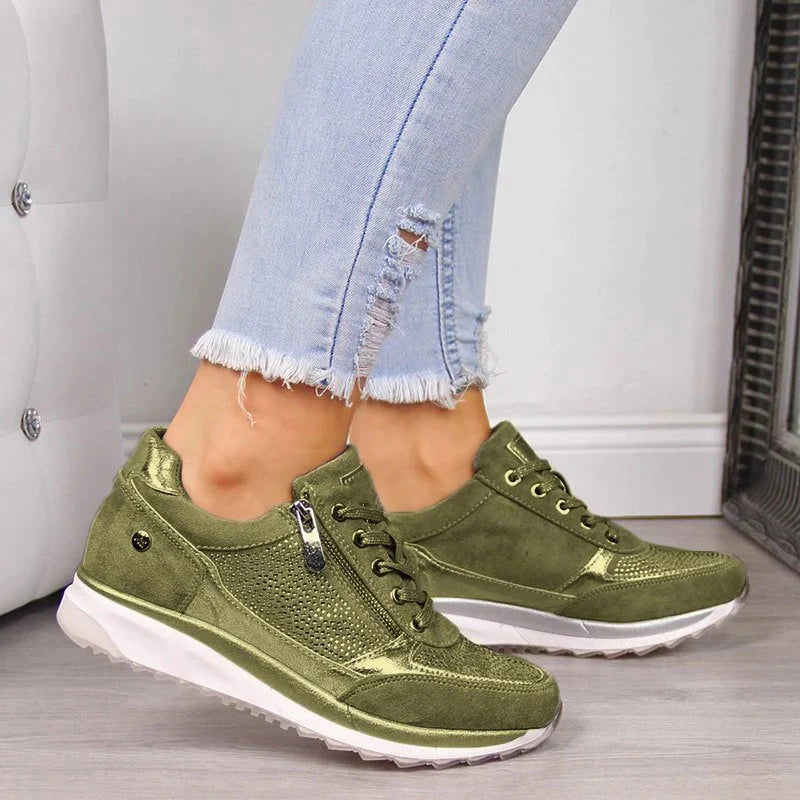 Shoes Women - Casual Cushioned Shoes with Padded Footbed