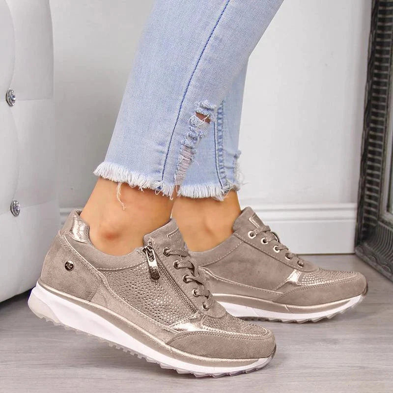 Shoes Women - Casual Cushioned Shoes with Padded Footbed