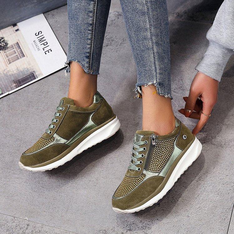 Shoes Women - Casual Cushioned Shoes with Padded Footbed