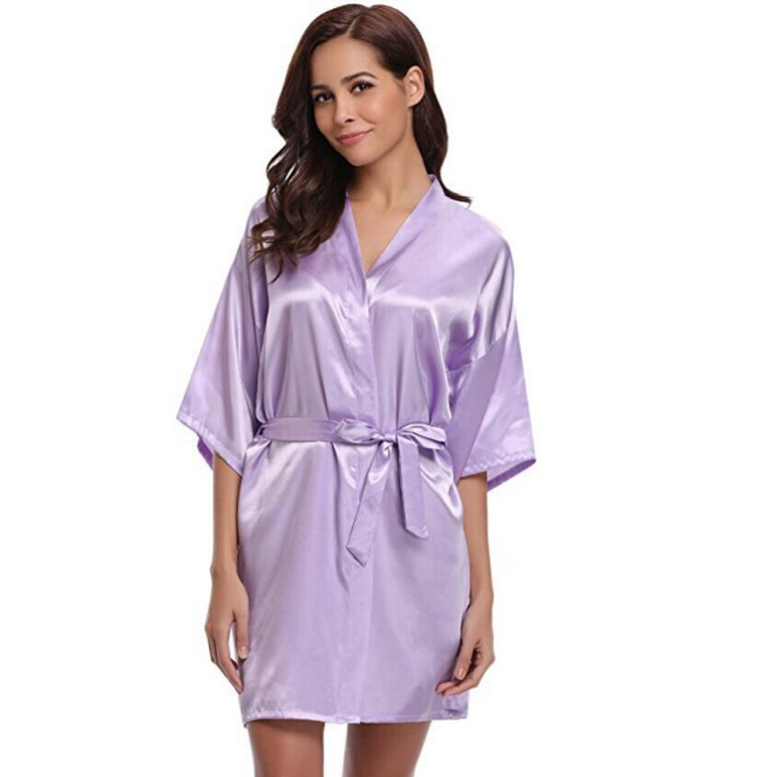 Dressing Gown Women - Satin Soft Lounging Gown