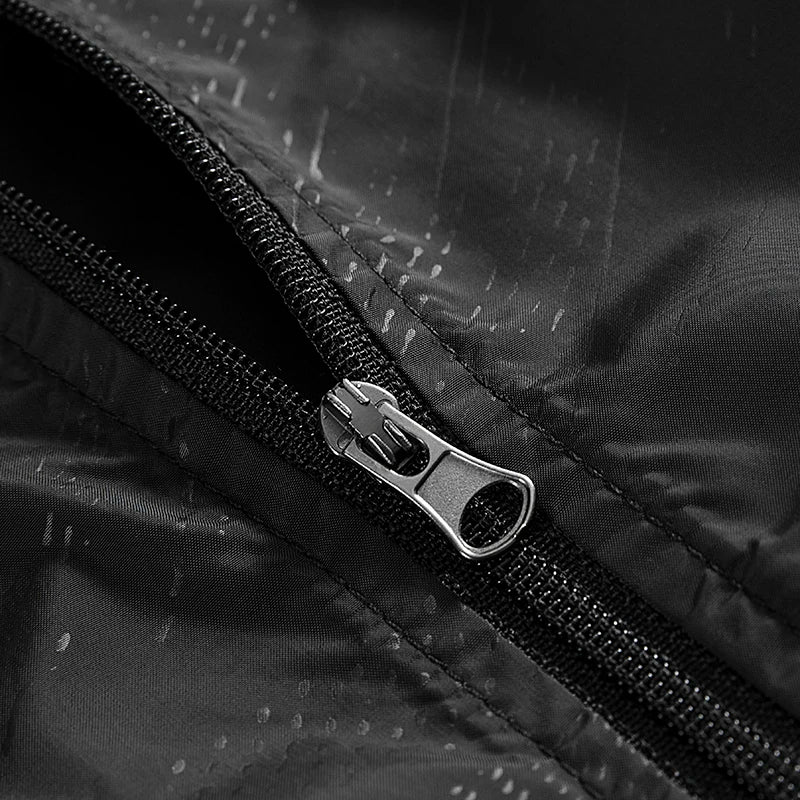 Jacket Men - Lightweight Hooded Shell Jacket with Packable Pouch