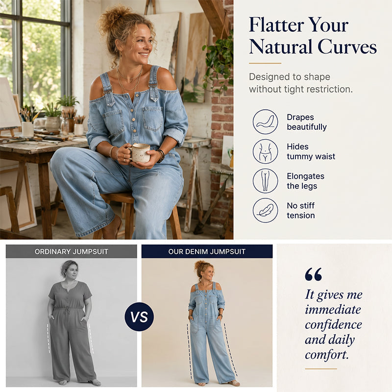 Jumpsuit Women - Wide-Leg Jumpsuit with Pockets