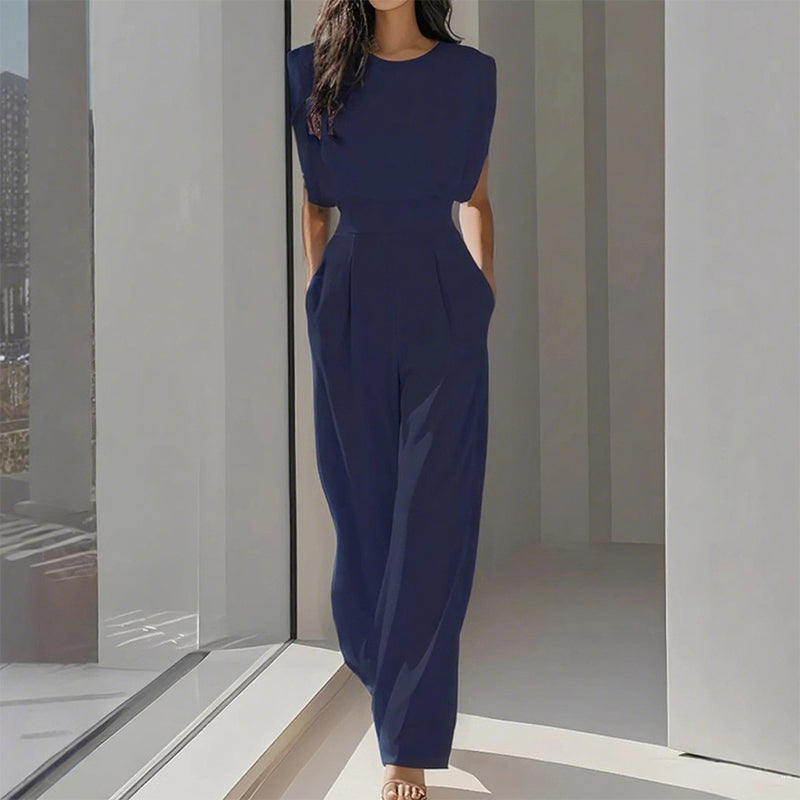 Jumpsuit Women - Solid Wide-Leg Jumpsuit