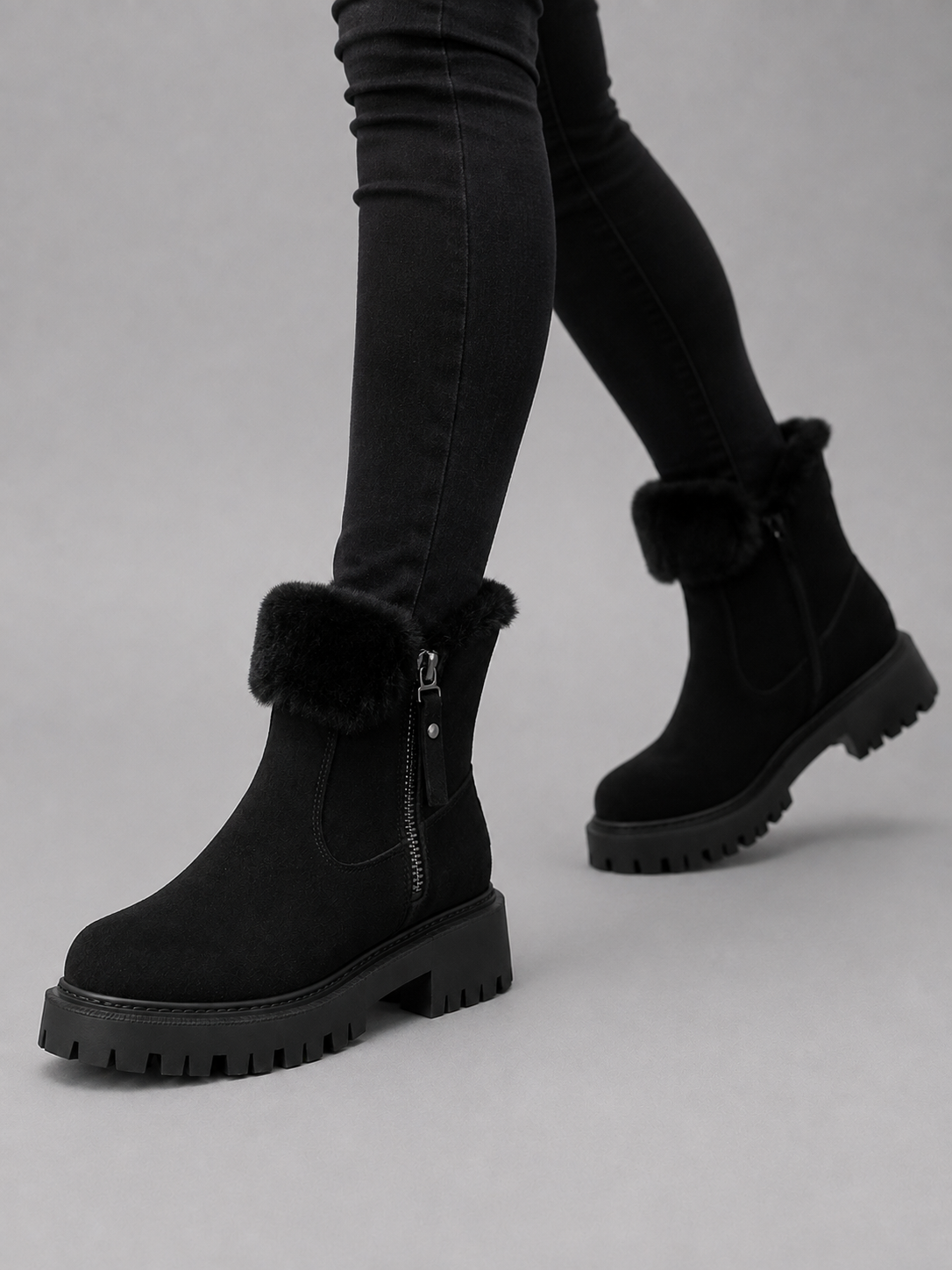 Boots Women - Faux Fur Lined Boots