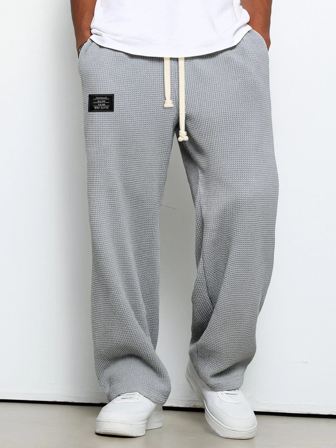 Trousers Men - Relaxed Fit Textured Trousers