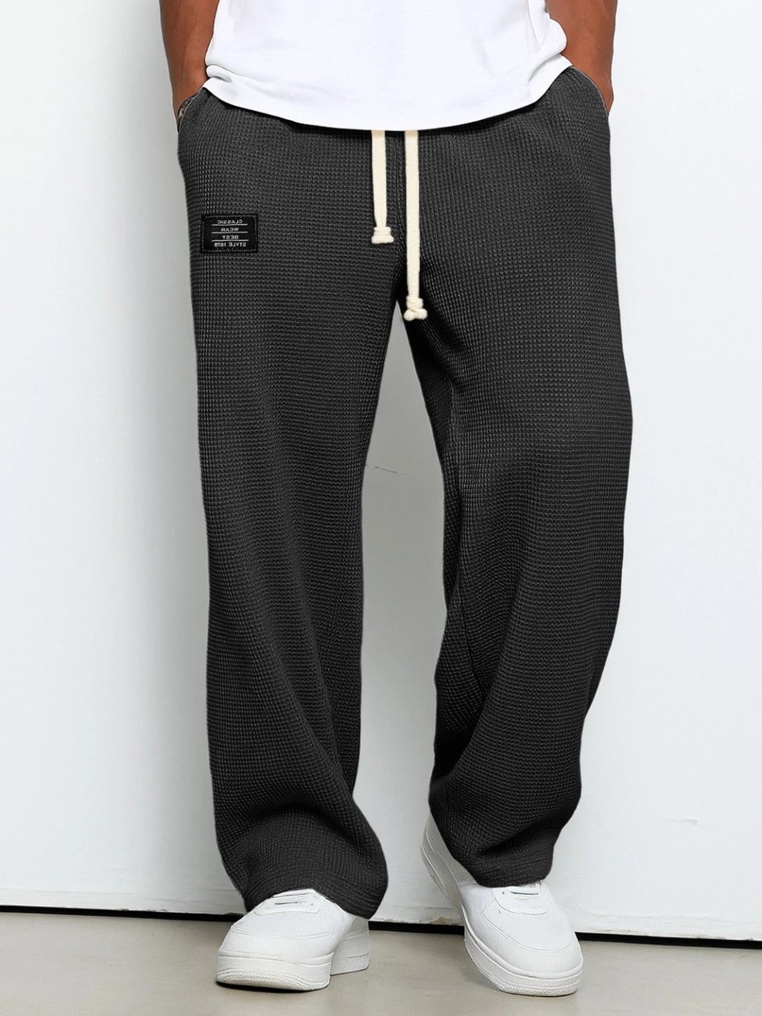 Trousers Men - Relaxed Fit Textured Trousers