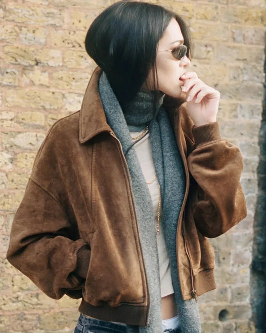 Jacket Women - Relaxed Fit Jacket with Soft Brushed Finish