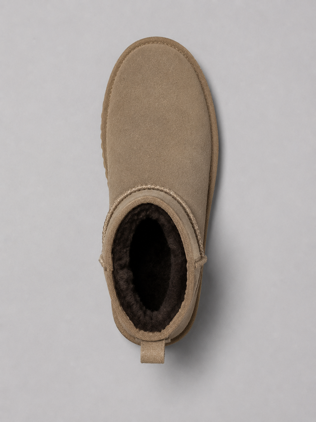 Ankle Boots Women - Suede Look Ankle Boots with Shearling Lining