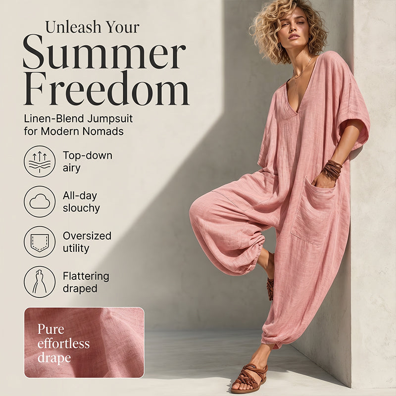 Jumpsuit Women - V-Neck Summer Jumpsuit