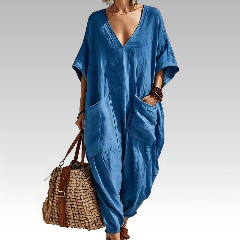 Jumpsuit Women - V-Neck Summer Jumpsuit