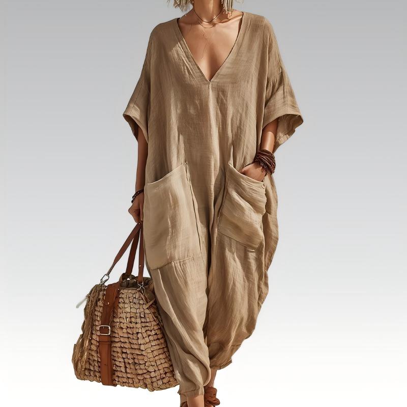 Jumpsuit Women - V-Neck Summer Jumpsuit