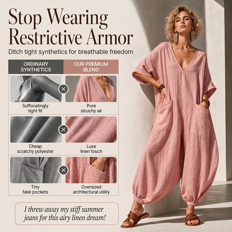 Jumpsuit Women - V-Neck Summer Jumpsuit