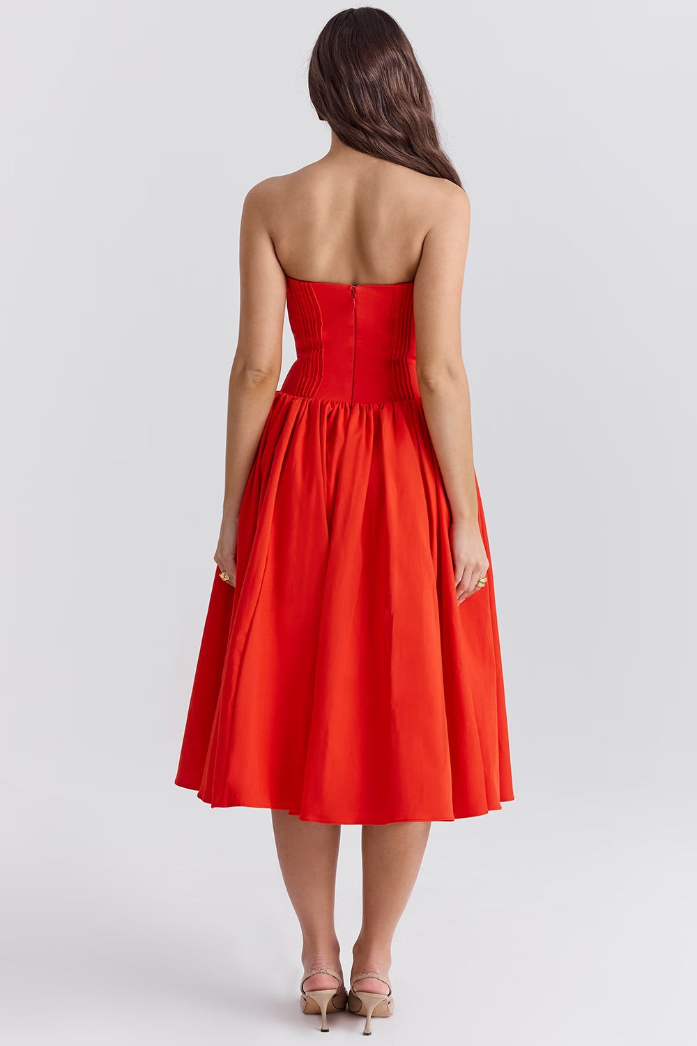Midi Dress Women - Flared Summer Dress