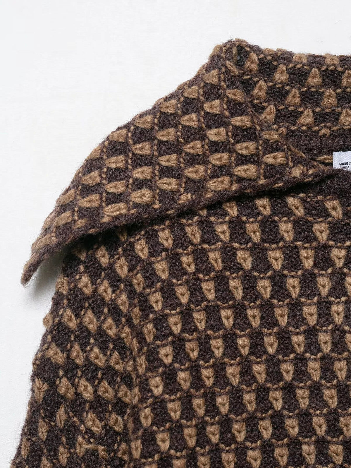 Cardigan Women - Textured Knit Cardigan with Collar and Buttons