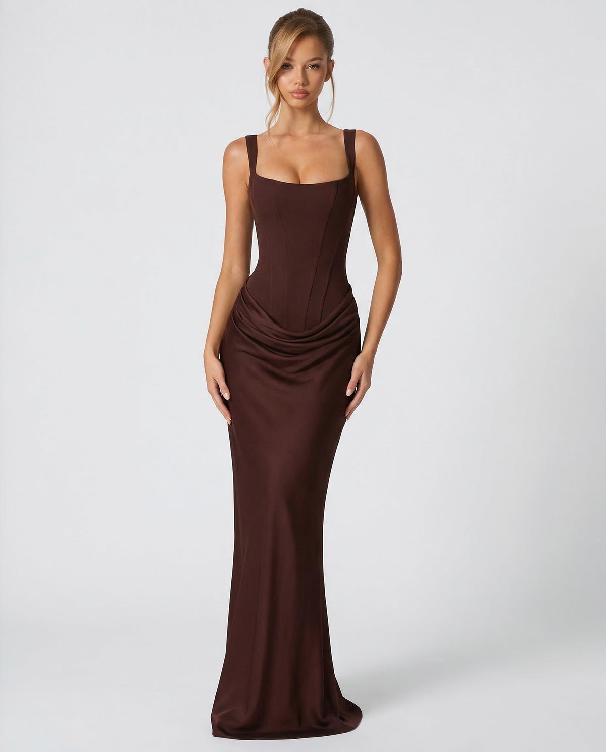 Maxi Dress Women - Fishtail Sculpted Maxi Dress