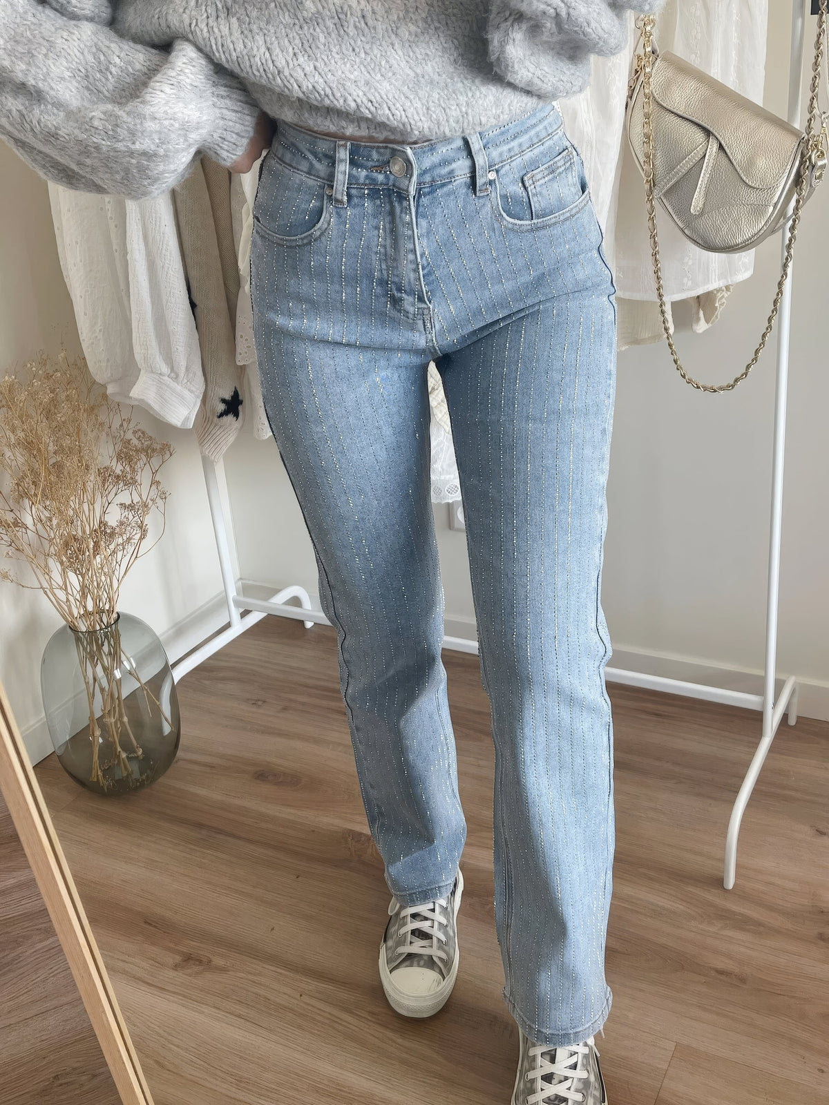 Jeans Women - Stretch Denim with High Waist