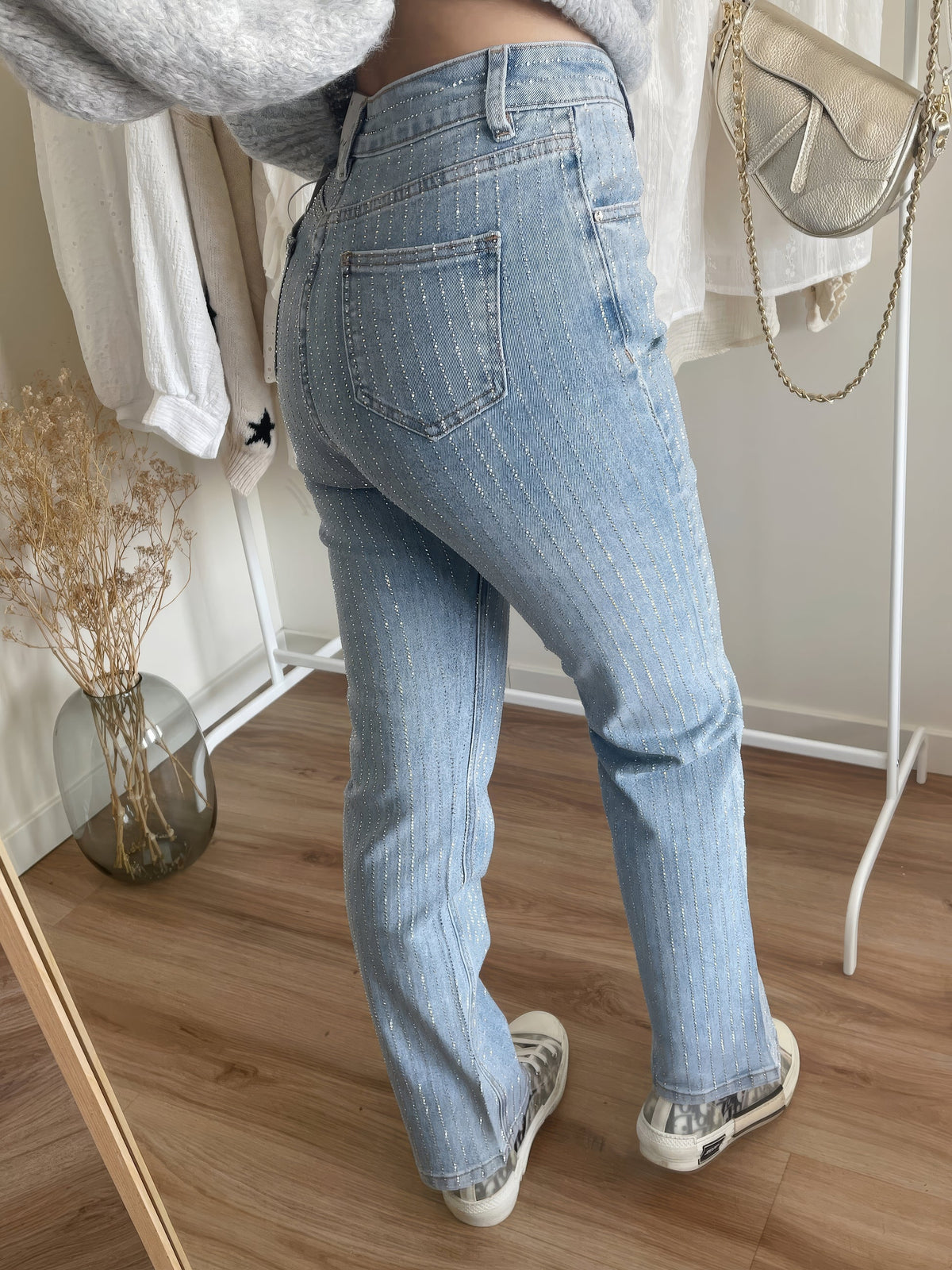 Jeans Women - Stretch Denim with High Waist