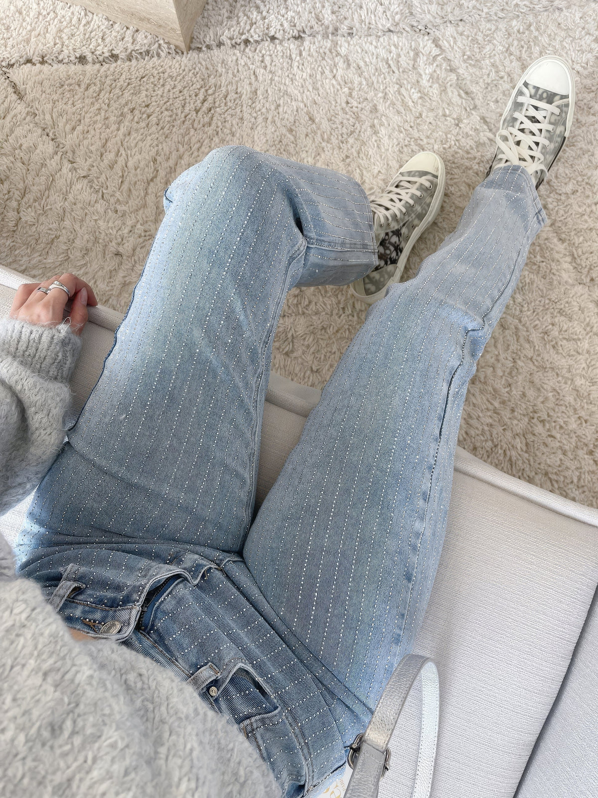 Jeans Women - Stretch Denim with High Waist