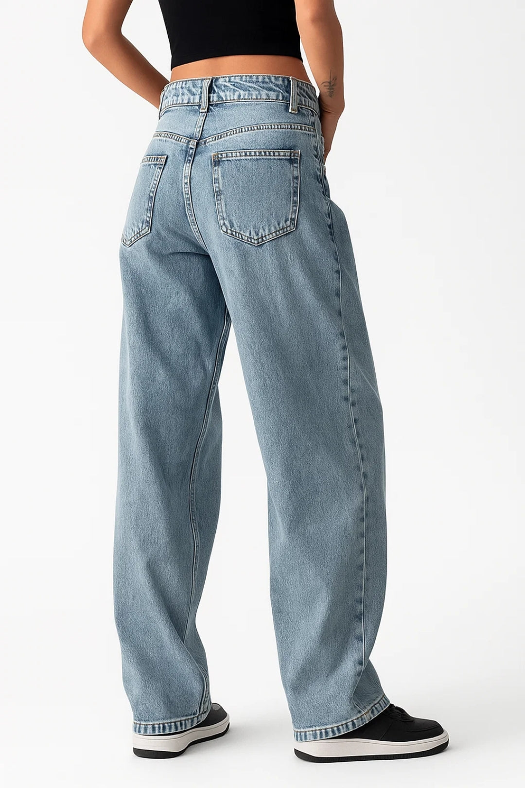 Jeans Women - Baggy Relaxed Fit Light Jeans