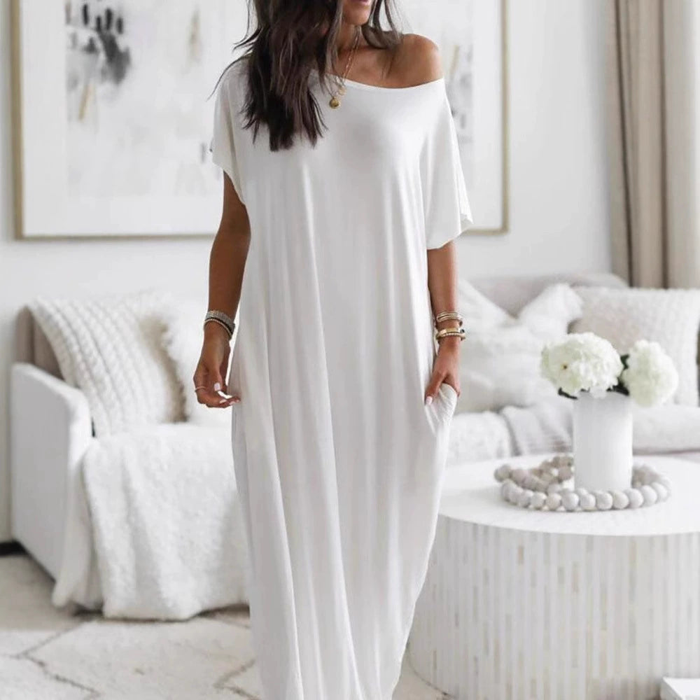 Dress Women - Asymmetric Off-Shoulder Dress